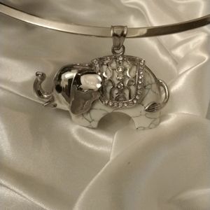 Stainless Steel Elephant Necklace